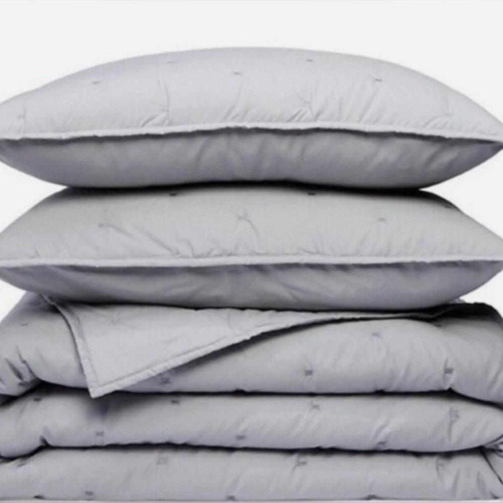 Sky Tufted Quilted Coverlet and Sham Set - Exclusive
